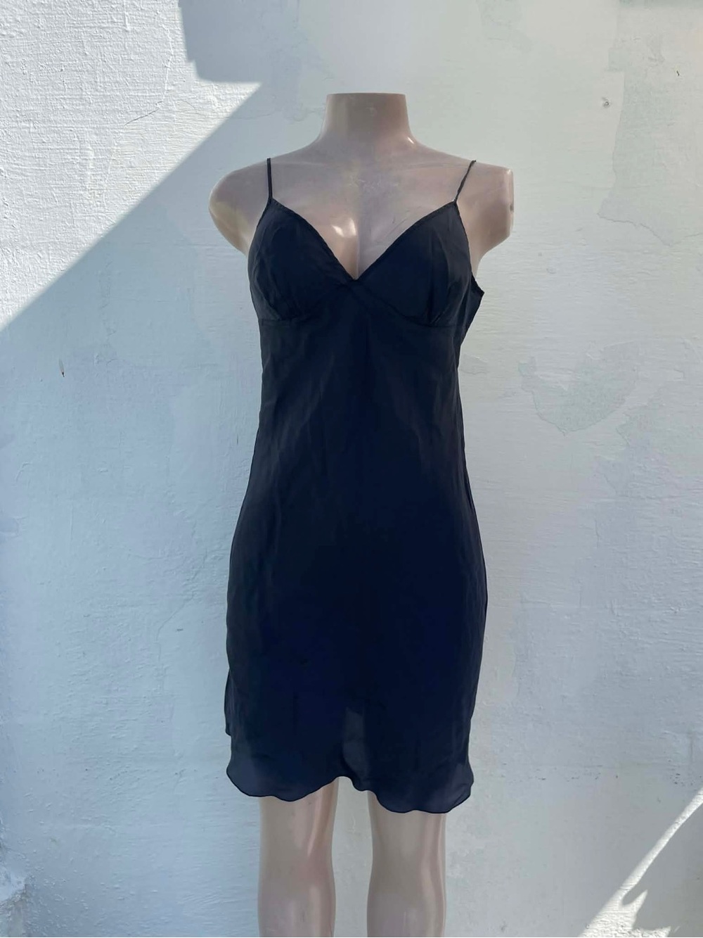 Moschino dark blue Slip Chemise with V-Neckline